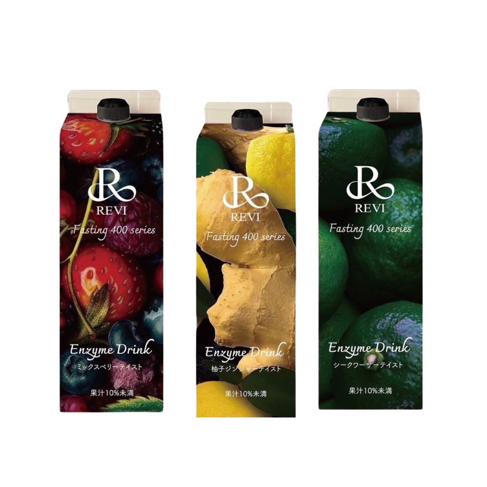 REVI ファスティング400シリーズ「Enzyme Drink」柚子ジンジャーテイスト